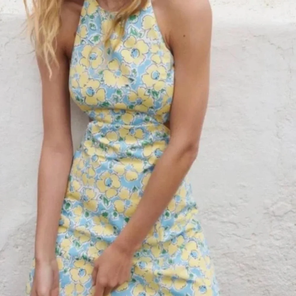 Zara Floral Print Cut Out Dress - Picture 13 of 15